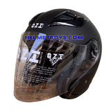 OZI 22 open face motorcycle helmet front slant view