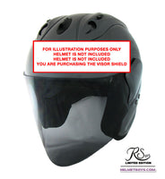 EVO RS959 motorcycle helmet smoked Tinted Visor actual