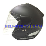 EVO RS 959 motorcycle helmet matt black side view