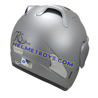 EVO RS 959 MATT GREY motorcycle helmet back view