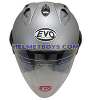 EVO RS 959 MATT GREY motorcycle helmet front view