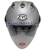 EVO RS 959 MATT GREY motorcycle helmet front view