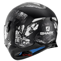 SHARK SKWAL Full Face Helmet LED lights NUK EM back view