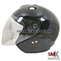 SMX open face motorcycle helmet side view