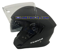 TARAZ Motorcycle Helmet Inner Sunvisor Matt black side view