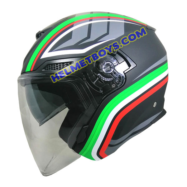 FG-TEC TRAX Motorcycle Helmet ITALIA side view