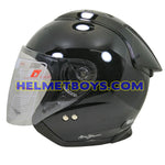 TRAX GRAVITY open face motorcycle helmet side view