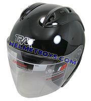 TRAX GRAVITY open face motorcycle helmet slant view