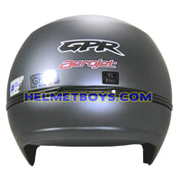 GPR AEROJET Shorty Motorcycle Helmet matt grey back full view
