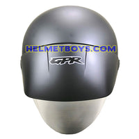 GPR AEROJET Shorty Motorcycle Helmet matt grey front view