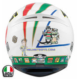 AGV K3 ROSSI 46 ICON Full Face Motorcycle Helmet back view