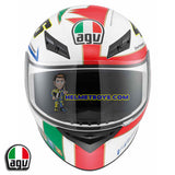 AGV K3 ROSSI 46 ICON Full Face Motorcycle Helmet front view