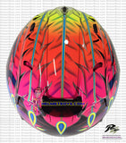 ARAI SZ RAM 4 Scott Russell Motorcycle Helmet Glossy black top view