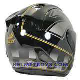 ARAI SZ RAM 5 CAFE RACER motorcycle helmet black back side view