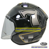 ARAI SZ RAM 5 CAFE RACER motorcycle helmet black side view