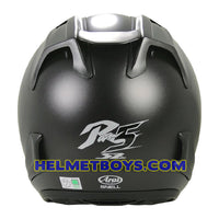 ARAI SZ RAM 5 motorcycle helmet matt black back view