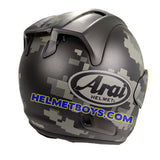 ARAI VZRAM MIMETIC motorcycle Helmet back right view