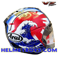 ARAI RAM VZRAM Oriental2 Motorcycle Helmet right view hokusai wave