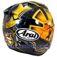 ARAI VZRAM SAMURAI GOLD motorcycle helmet right side view
