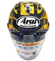 ARAI VZRAM SAMURAI GOLD motorcycle helmet front view