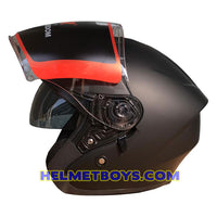 LAZER JH5 motorcycle helmet sunvisor side view