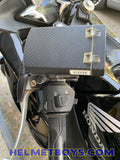 Motorcycle IU sticker carbon fibre on motorbike