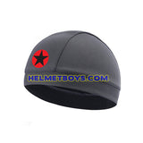 Motorcycle helmet headliner headcap red star
