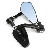 Motorcycle Handle Bar End Side Mirrors side view