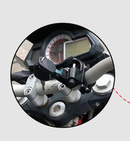 Motorcycle helmet security anti-theft lock handle bar install
