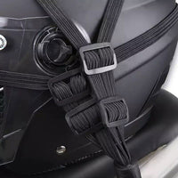 Motorcycle helmet hook strap cable seat