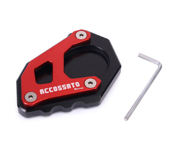 Motorcycle Anti-Slip Side Kickstand red colors