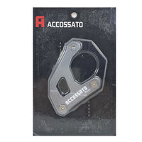 Motorcycle Anti-Slip Side Kickstand silver pack