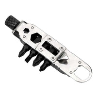 Motorcycle mini toolkit key chain screwdriver set wrench