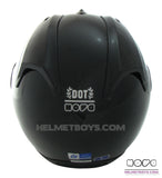 NOVA R606 motorcycle helmet glossy black back