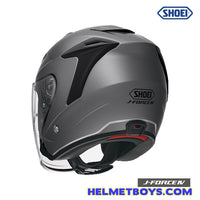 Shoei JFORCE 4 motorcycle Helmet matt grey back
