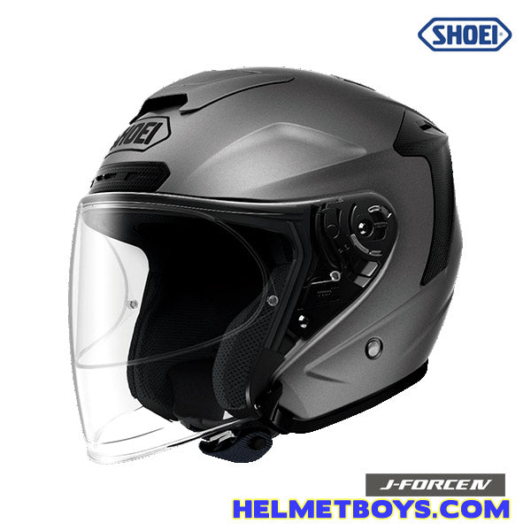 Shoei JFORCE 4 motorcycle Helmet matt grey side
