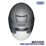 Shoei JFORCE 4 motorcycle Helmet matt grey top view