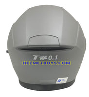 TARAZ Motorcycle Helmet Inner Sunvisor Matt Grey back