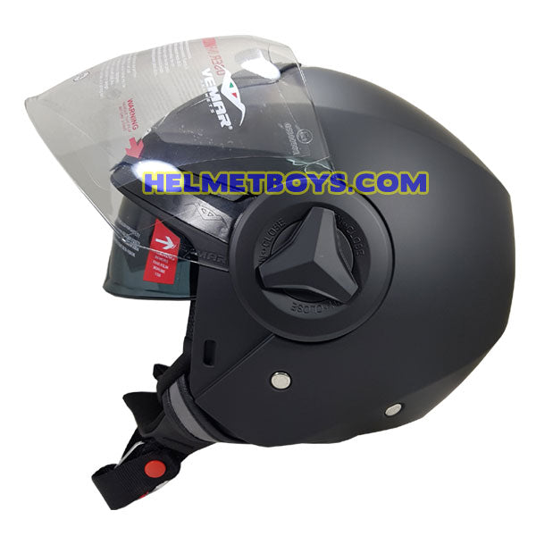 VEMAR BREEZE 3/4 jet style open face motorcycle helmet side view