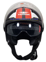 VEMAR BREEZE 3/4 jet style open face motorcycle helmet front view matt red